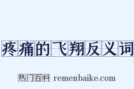 疼痛的飞翔反义词是什么意思的图片